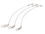 Nylon coated wire leader with swivel and snap ESOX hotfly - 3 pcs. - 15 cm