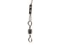 Nylon coated wire leader with swivel and snap ESOX hotfly - 3 pcs. - 30 cm