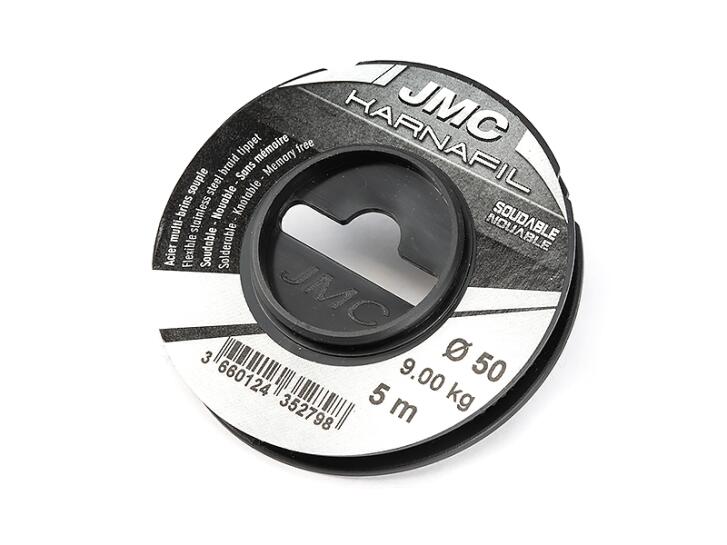 Cavetto in acciaio multi-filo con guaina nera jmc KARNAFIL - 5 m - 15 kg